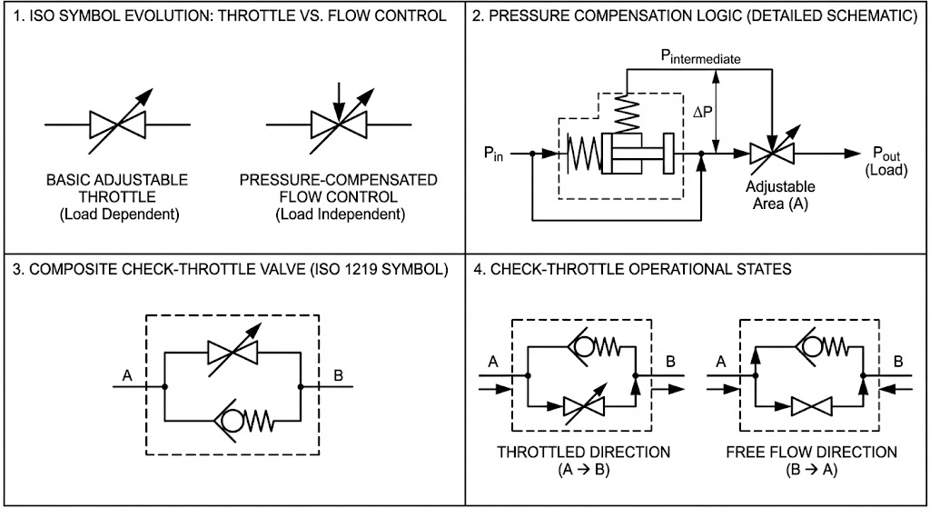 Pressure Compensation: From Throttle Valve to Flow Control Valve